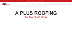 Desktop Screenshot of a-plus-roofing.com